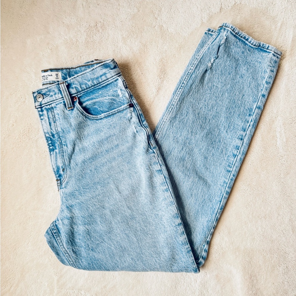 Abercrombie & Fitch Light Blue Straight Leg Jeans